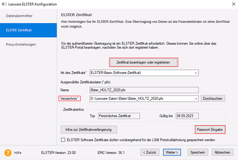 Pfx Elster Datei öffnen Wie du das ELSTER Zertifikat in Lexware einfach verlängern kannst