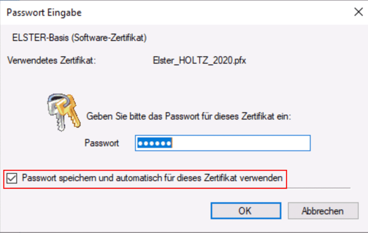 Lexware Elster Pin Eingabe